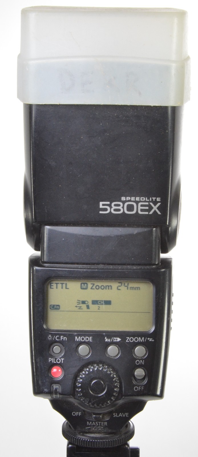 Canon Speedlite 580EX  Tested, Works, diffuser, new batteries