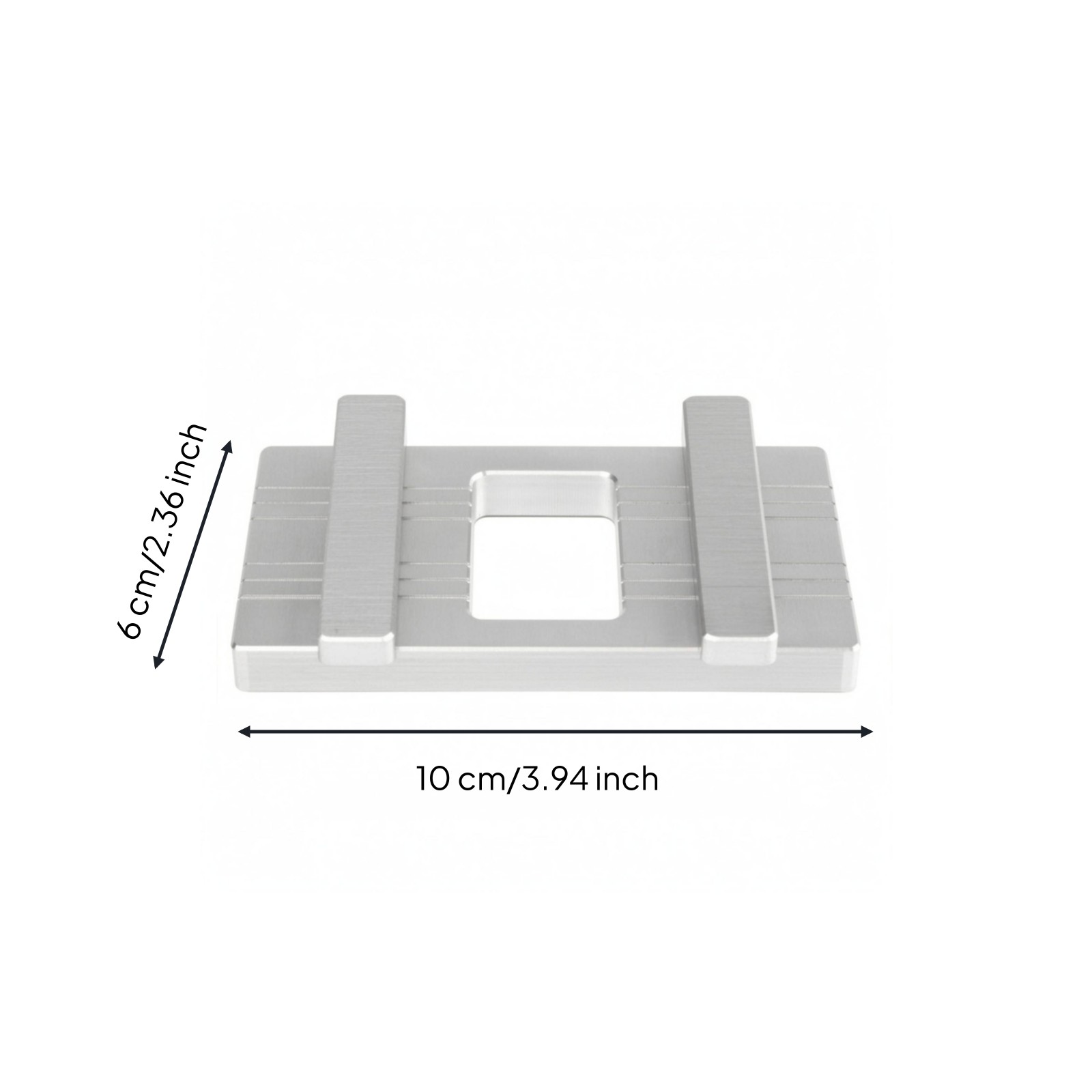 Attractive Docking Plate Double-Sided Groove Rectangular Aluminum Plate