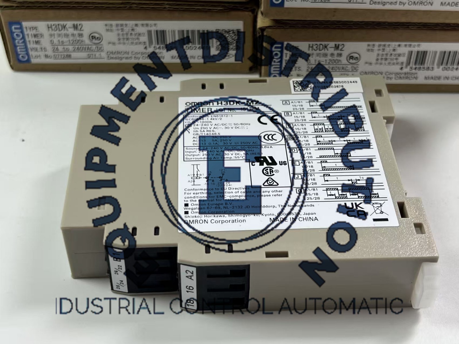 1PC Omron H3DK-M2 Timer Relay 24-240VAC/DC H3DKM2 New