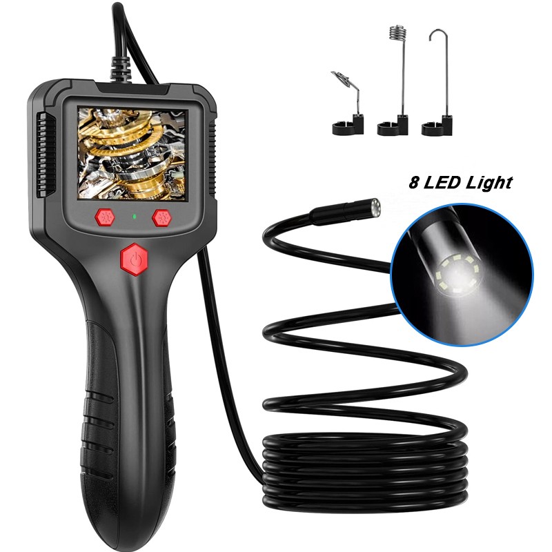 Handheld 2.4" Endoscope IP68 Waterproof Industrial Borescope Inspection Camera