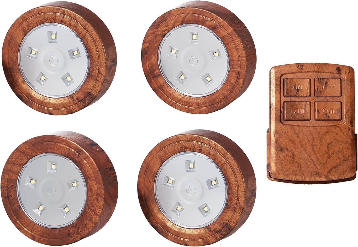 LED Puck Lights with Wireless Remote Dimmable Under Cabinet Lights with Timer...