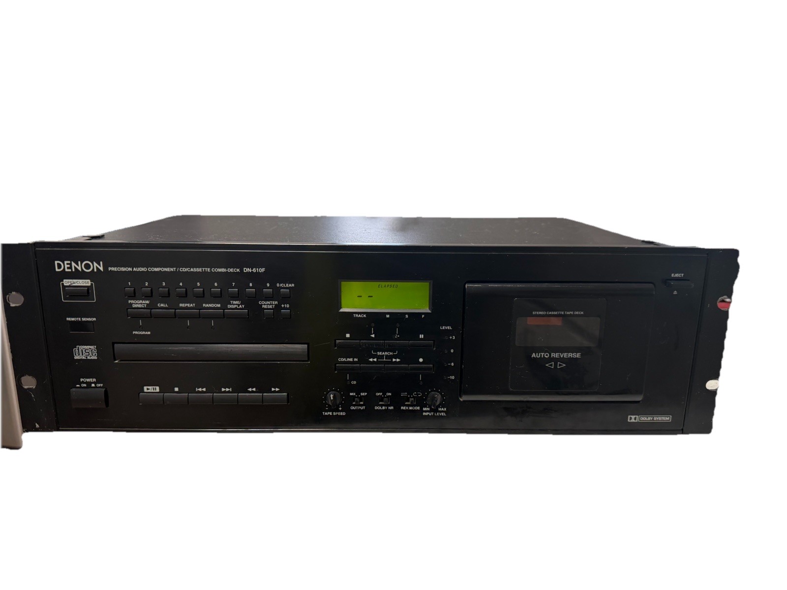 Denon DN-610F Precision Audio Component CD/Cassette Player Recorder TESTED WORKS