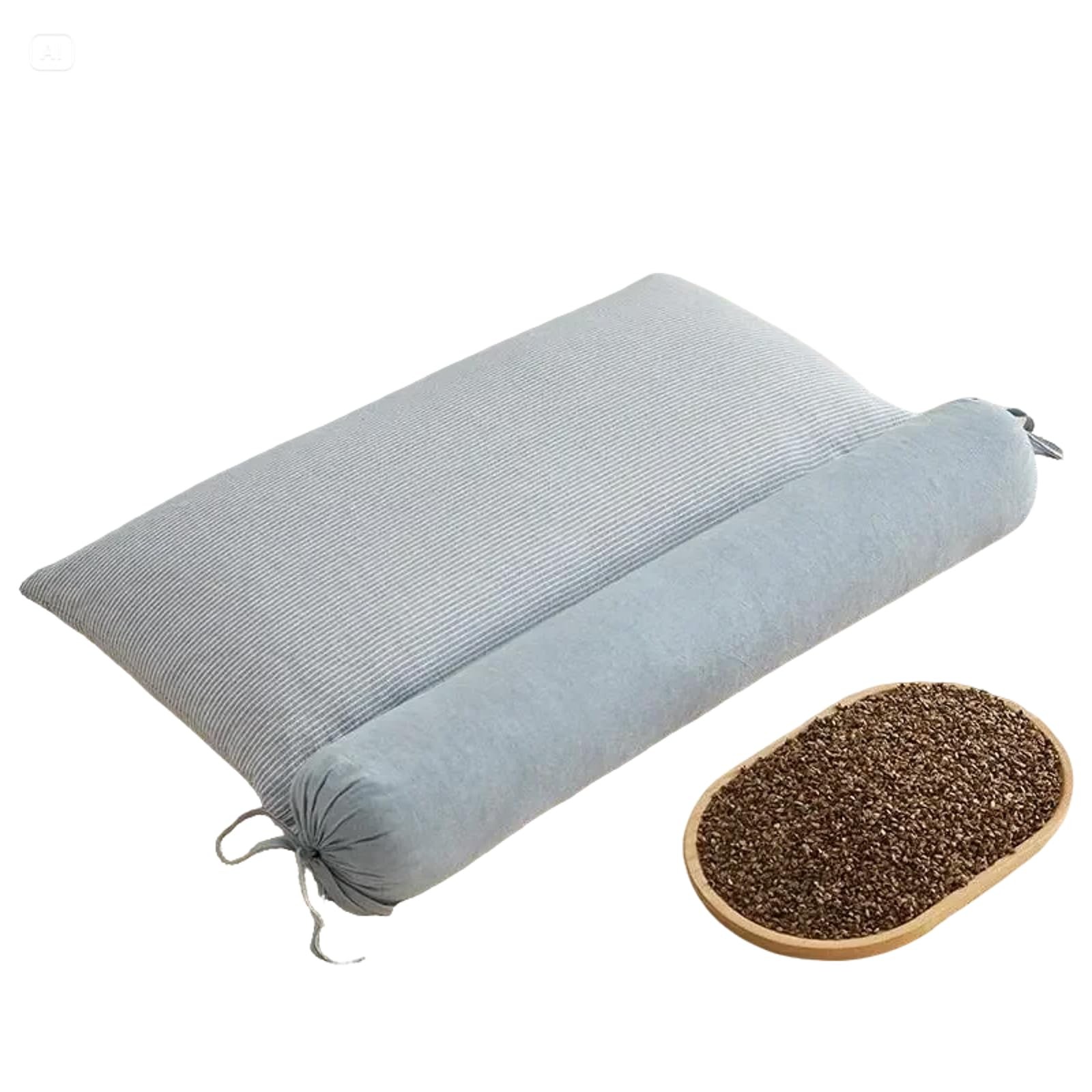 2-in-1 Detachable Innovative Buckwheat Pillow for Adults, 3 Ergonomic Modes, ...