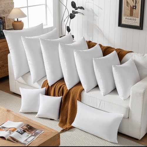 Euro Pillow Inserts inchs - Feather and Down Fill - Cotton Fabric - Set 30x30