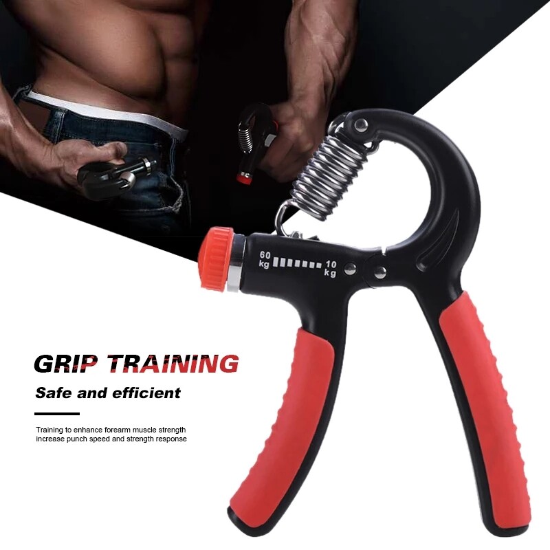 Grip Strength Trainer Non-Slip Adjustable 10-60KG Hand Gripper Muscle Builder