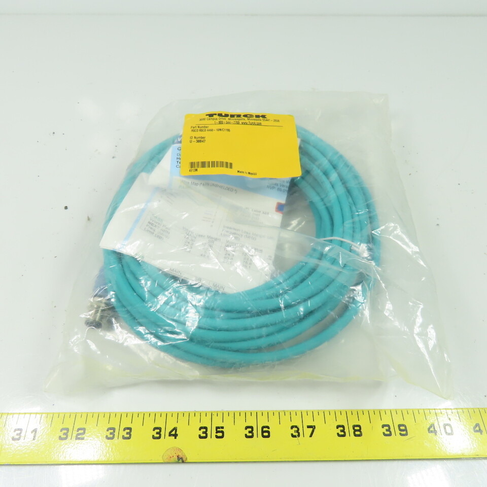 RSCD RSCD 4460-10M/C1195 Ethernet Cordset Cable Straight Male To Straight Male
