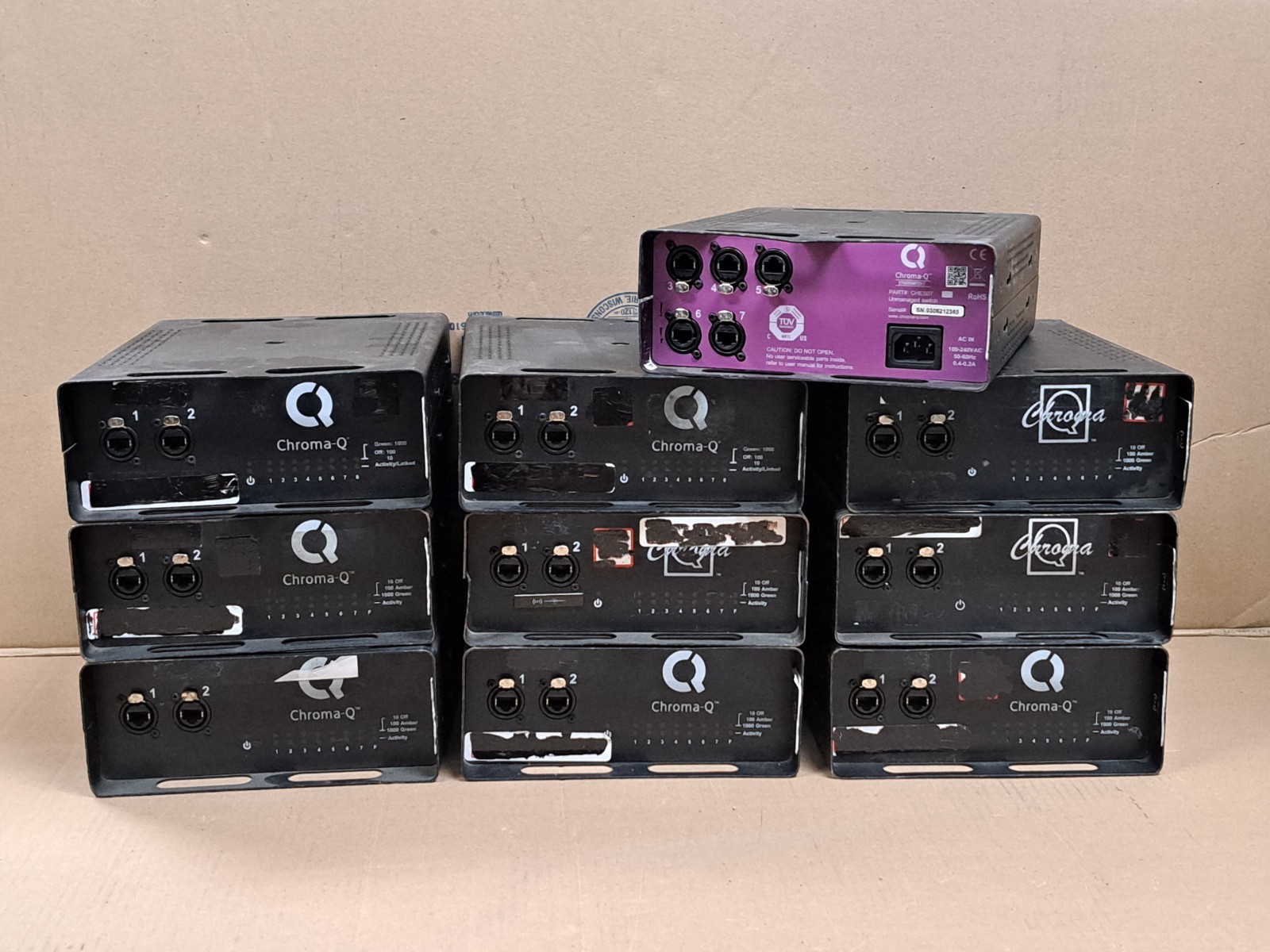 Chroma-Q CHES07 7 Port EtherSwitch 10/100/1000 Ethercon Network Switch Magic Box