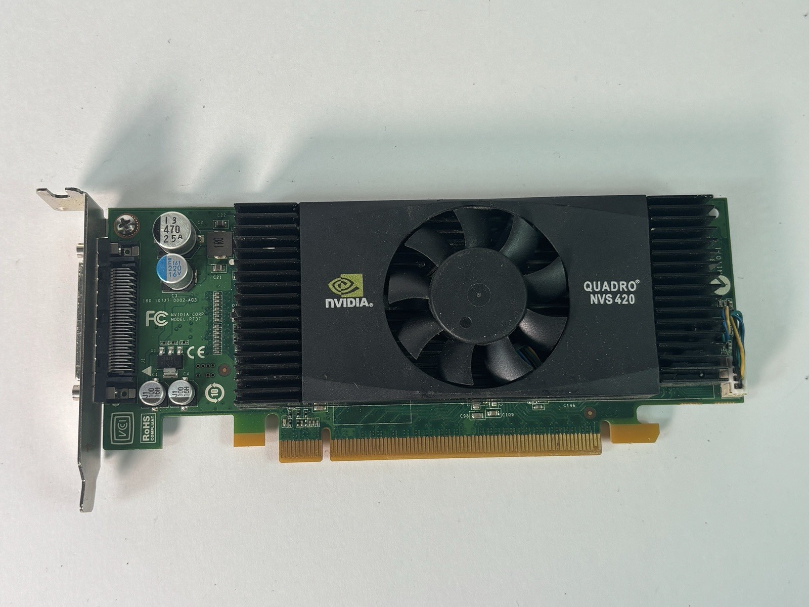 NVIDIA Quadro NVS 420 PCIe Graphics Card – 512MB GDDR3