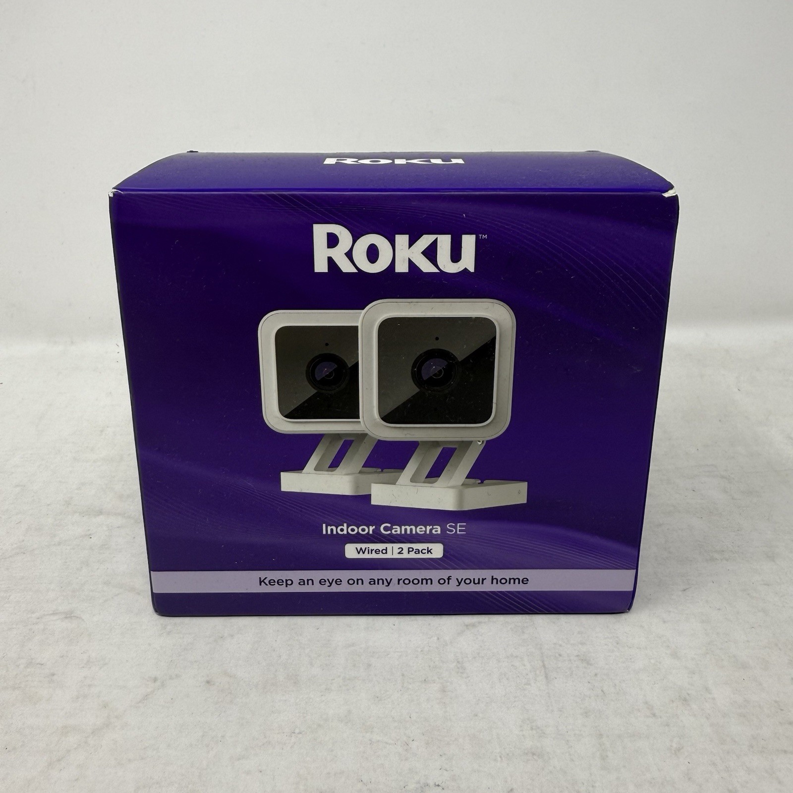 Roku Indoor Camera Home Security 2-Pack, Wired Connection, 1080p HD, NEW Sealed