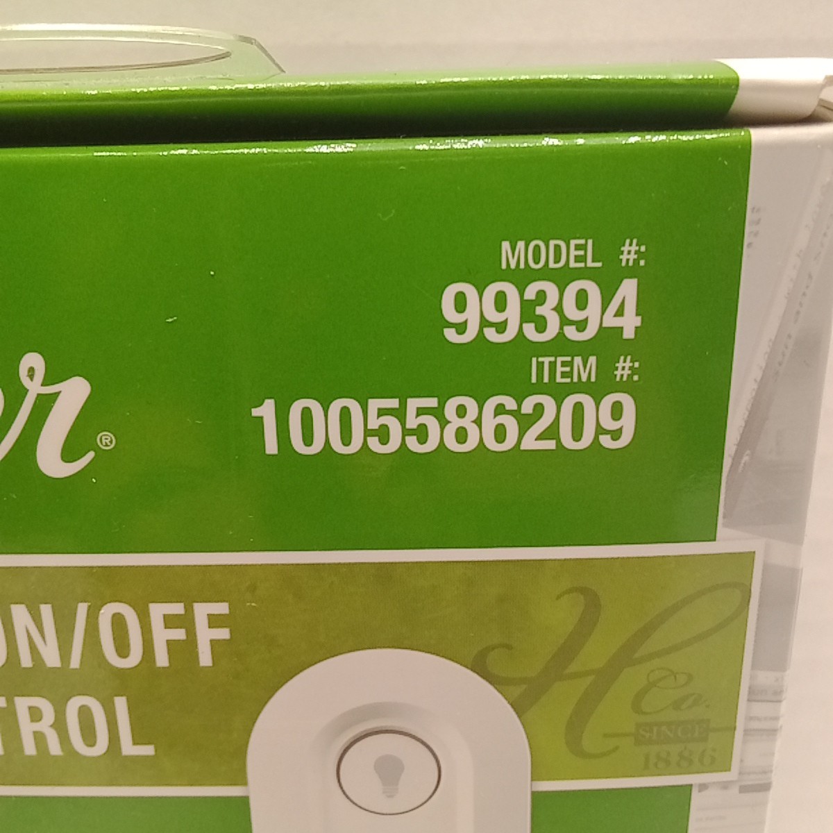 Hunter Model 99394 Ceiling fan remote control and receiver