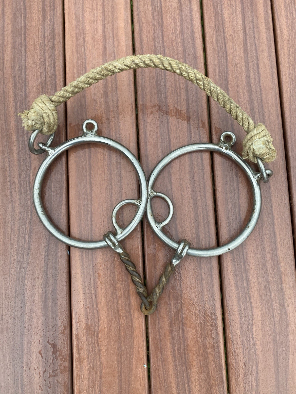 BM Combo Twisted Wire Copper Mouth Western Horse Barrel Racing Bit 4.7/8” Mouth