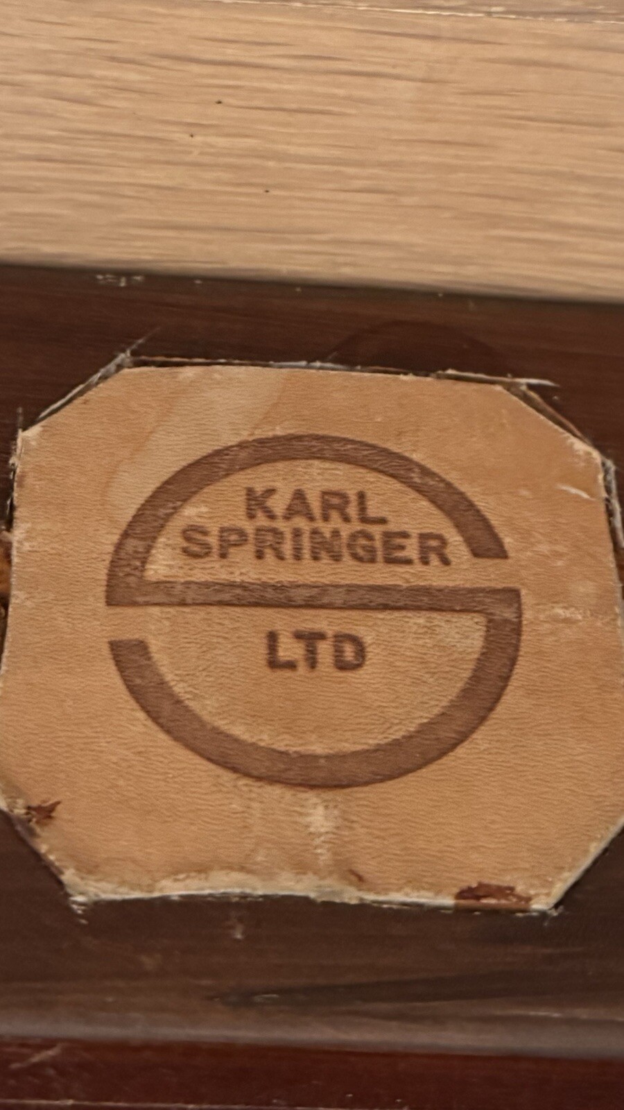 Karl Springer Goat Skin Bench