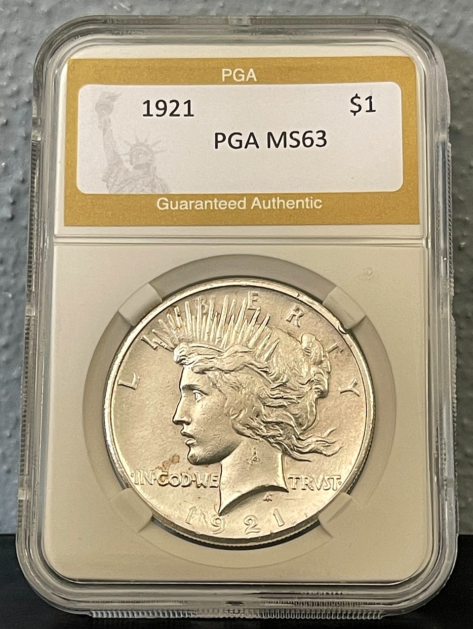 1921 High Relief 1921 Peace Dollar High Grade