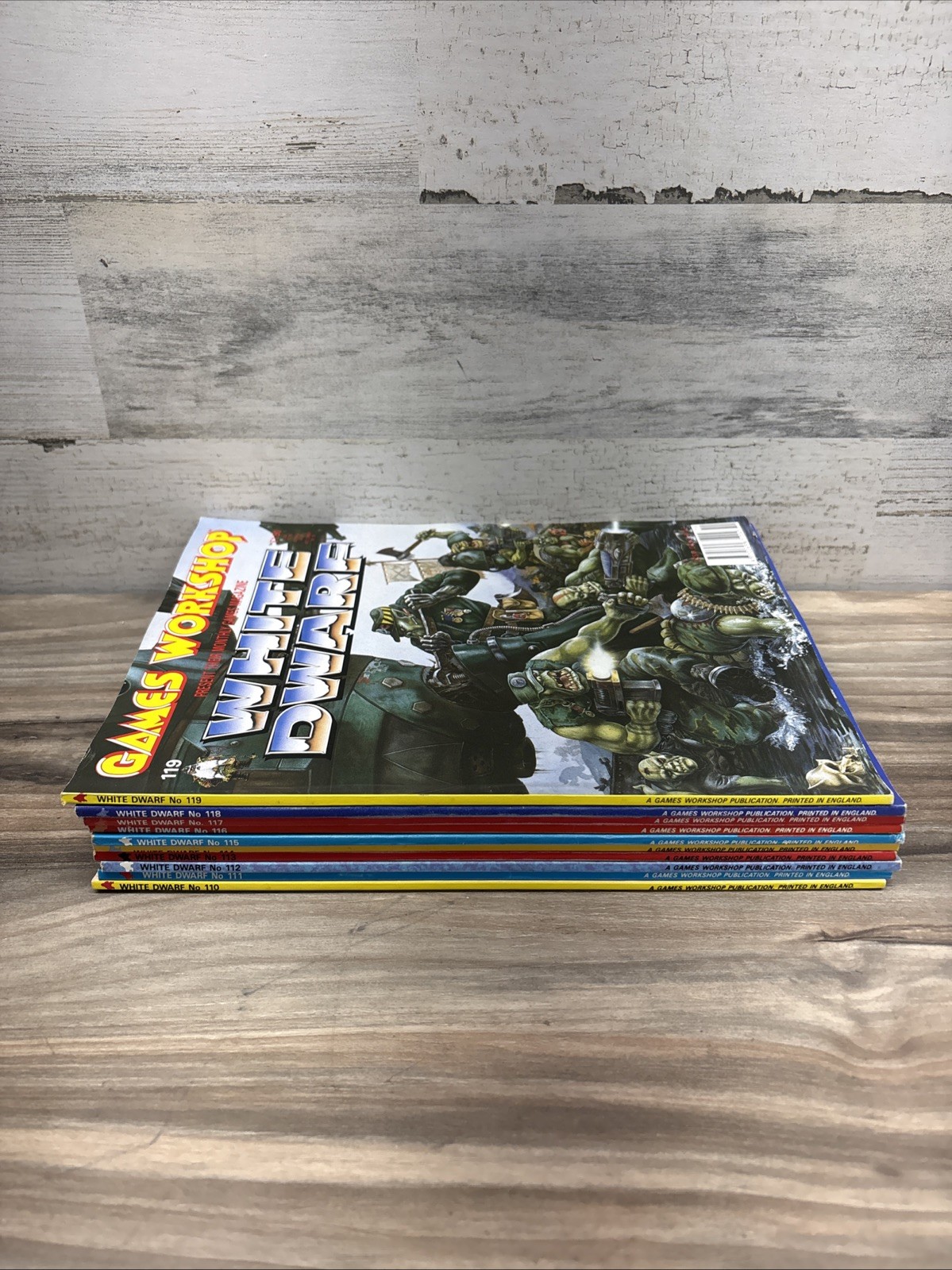 Vintage White Dwarf Magazine Issues 110-119 Published by Games Workshop