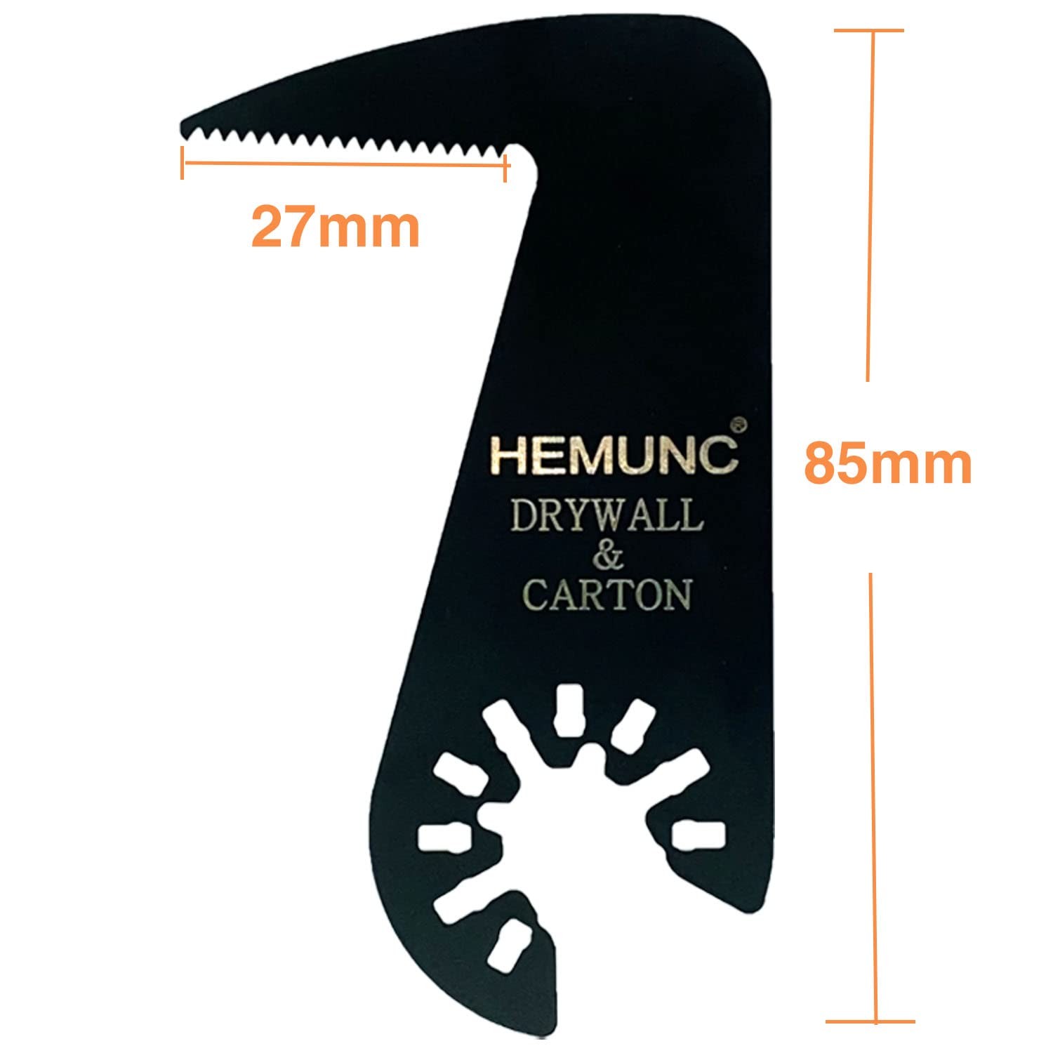 HEMUNC Drywall Blade for Oscillating Tool 4 Pack, Drywall-4Pack, Black
