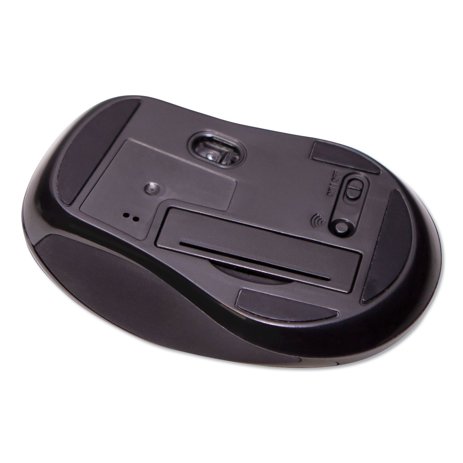 Innovera® Mid-Size Wireless Optical Mouse with Micro USB, 2.4 GHz Frequency/32 f