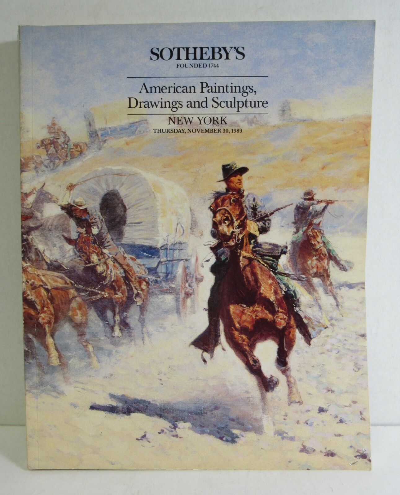 Sotheby's Catalog 1989 American Painting Drawing Sculpture Auction Sales Results