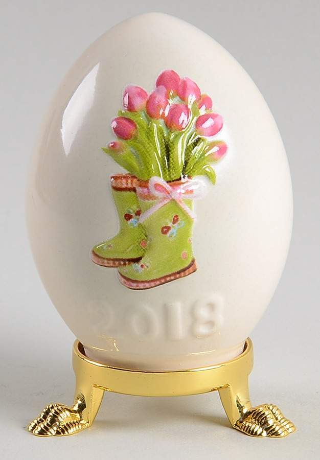 Goebel Goebel Easter Egg Flowers In Boots - Boxed 11403448