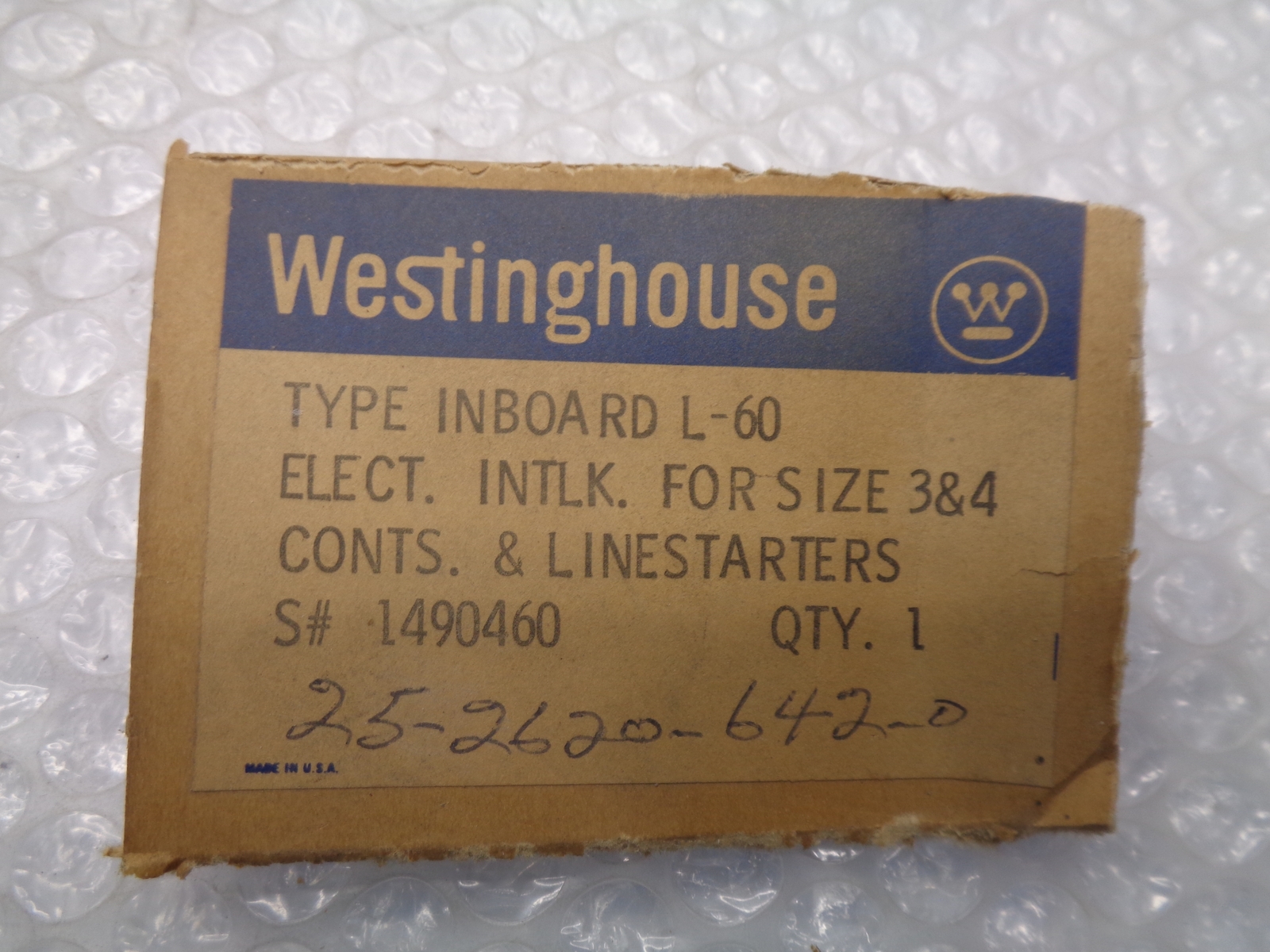 WESTINGHOUSE L-60 SWITCH NSNP