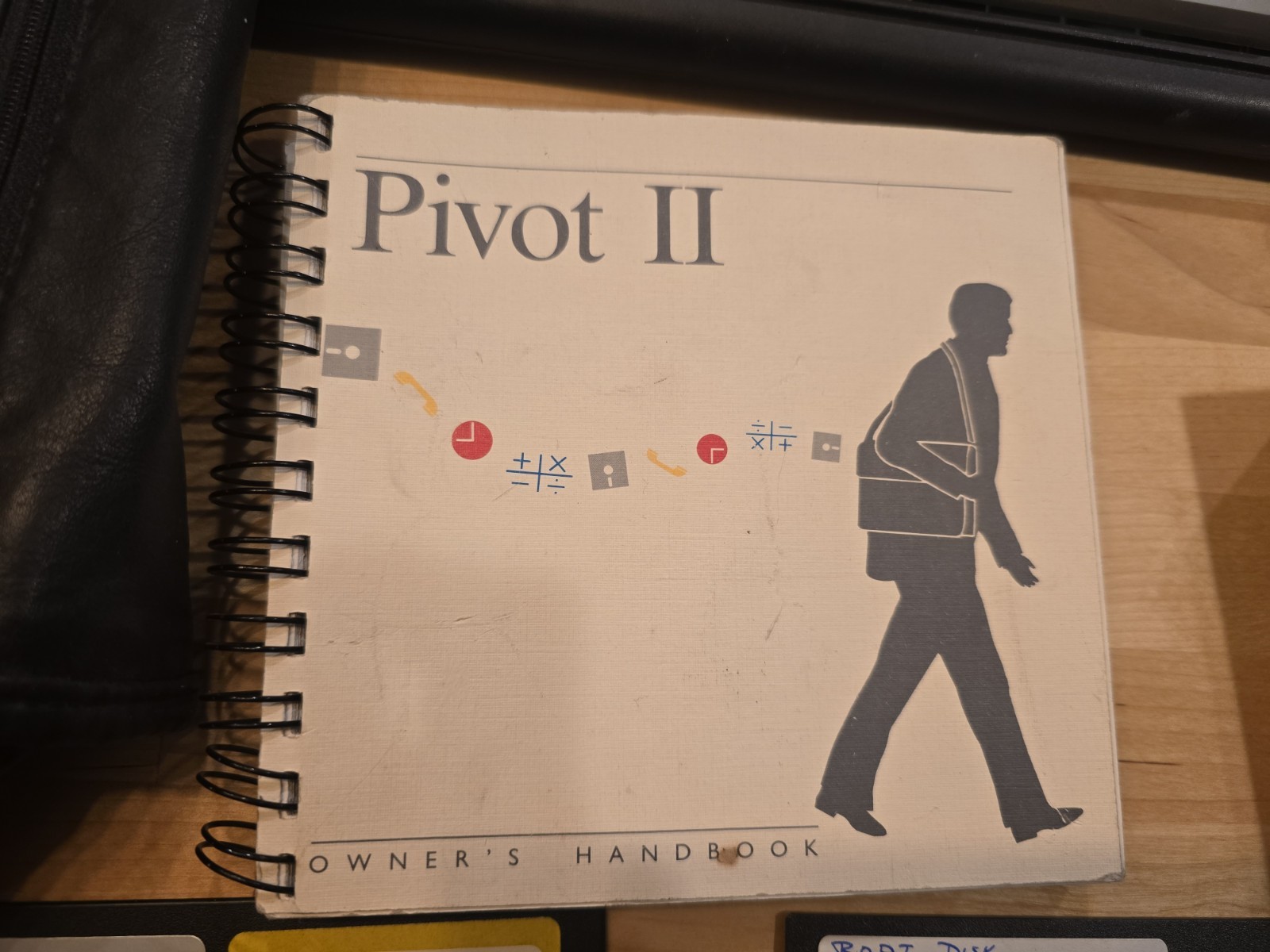 Rare Morrow Pivot II Portable Computer w Owner Manual DOS Boot Disk Power Supply