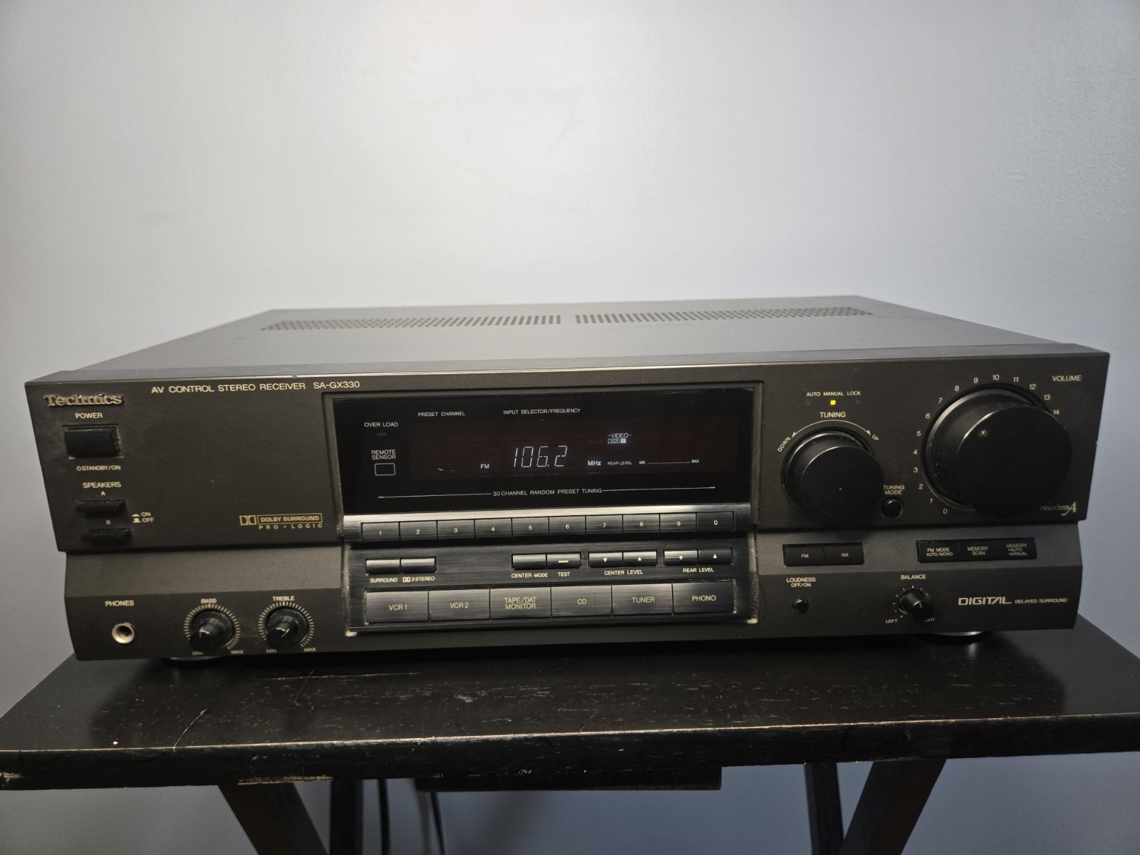 Technics SA-GX330 AV Control Stereo/VCR/CD/PHONO Receiver. READ