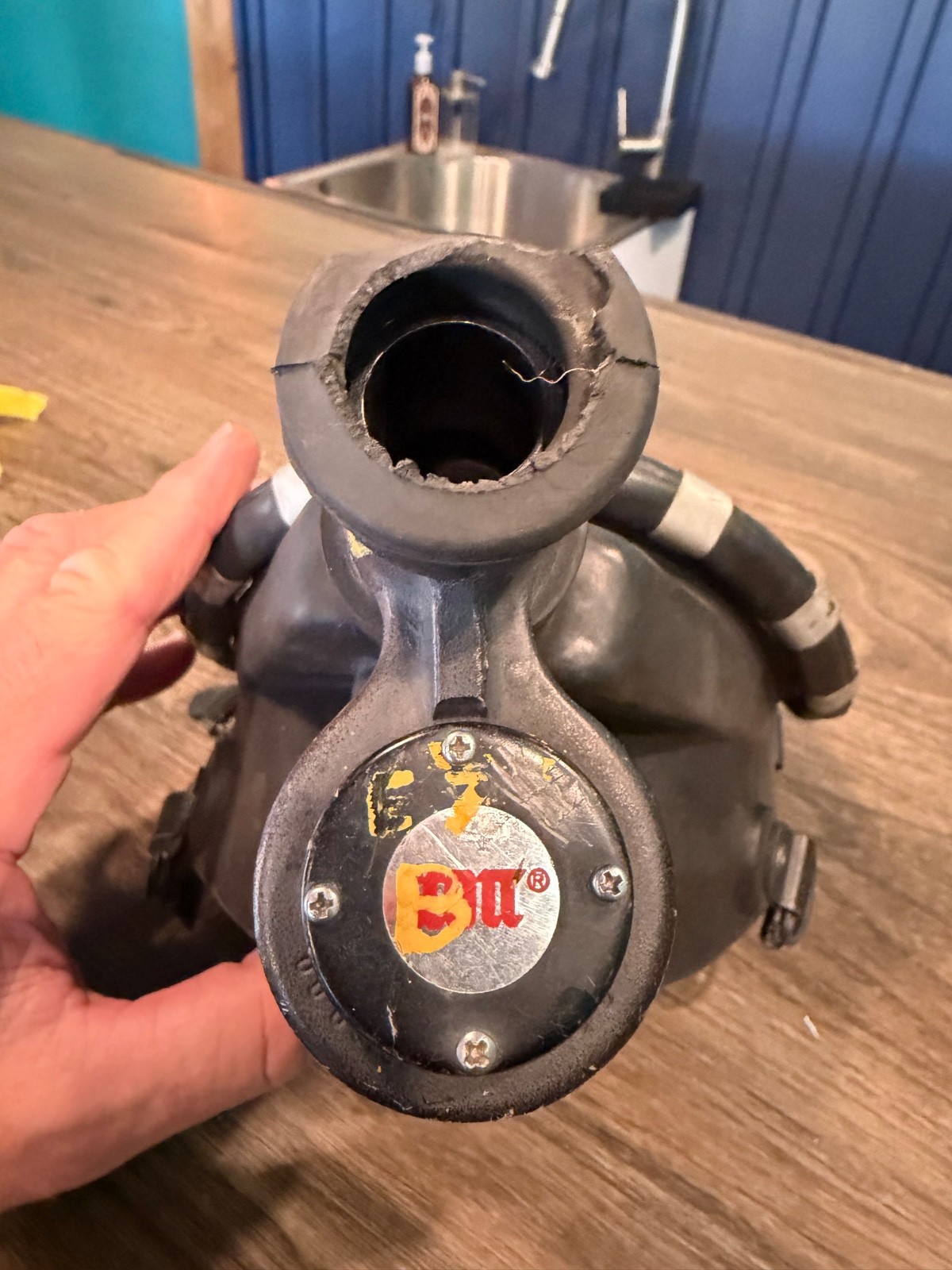 Vintage Firefighter SCBA mask / face piece