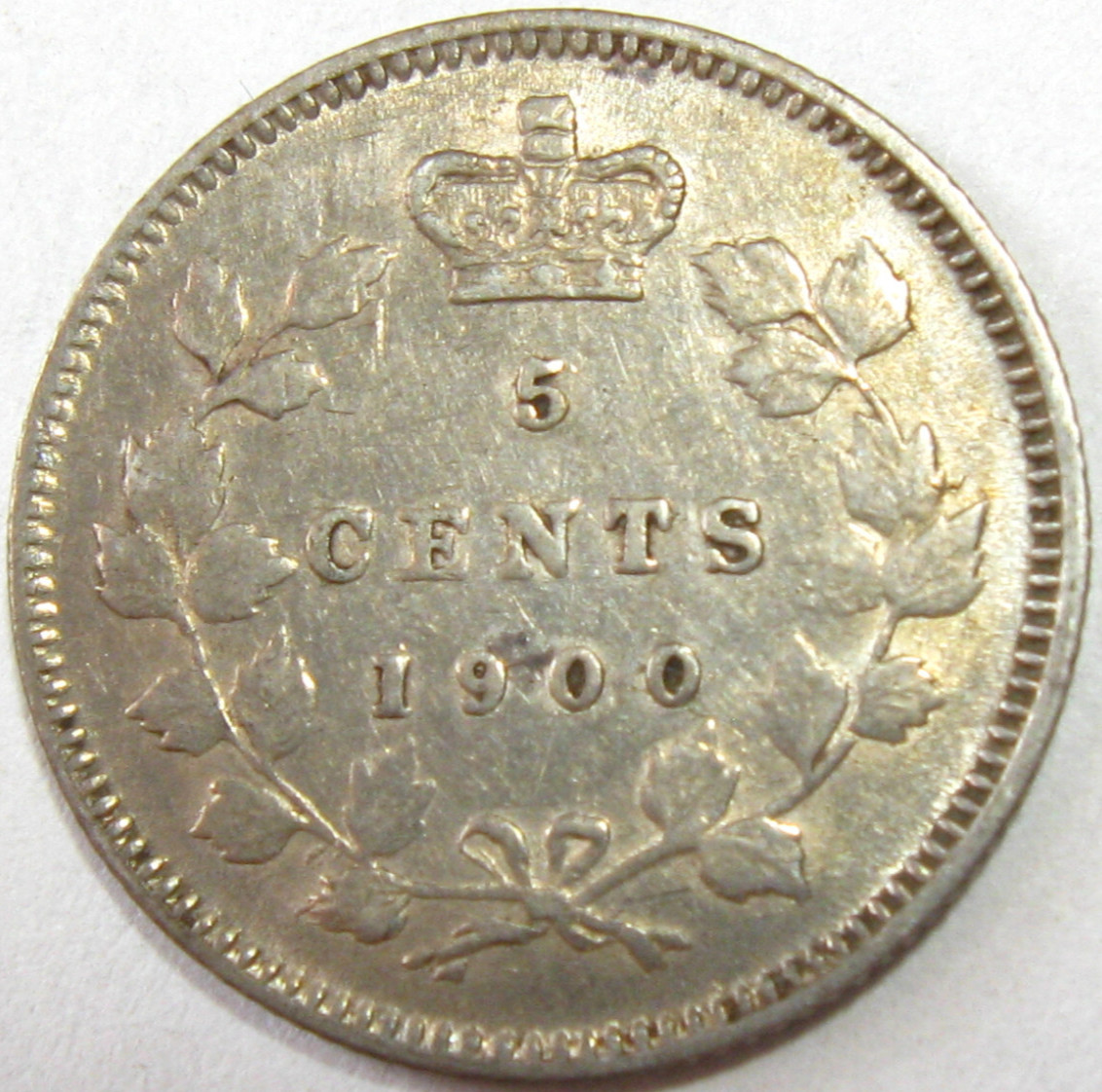 1900 Canada 5 Five Cents - Oval 0's - #6357-75