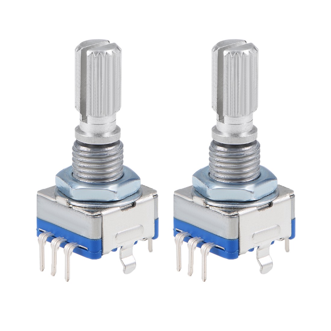 360 Degree Rotary Encoder Code Switch Potentiometer EC11 7 Pins 20mm 2pcs