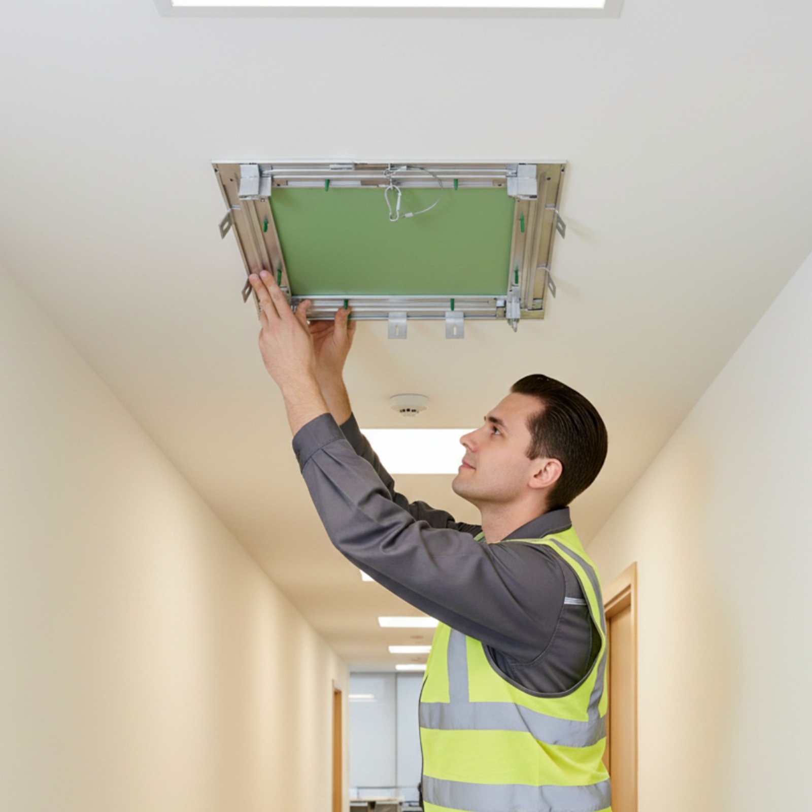 Inspection Inspection Panel with Aluminum Frame Pull-down Ceiling Access Panel