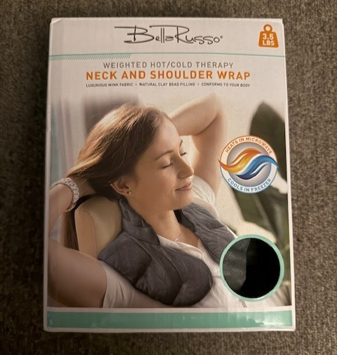BELLA RUSSO WEIGHTED SHOULDER NECK WRAP HOT COLD  THERAPY BRAND NEW 3.5LB