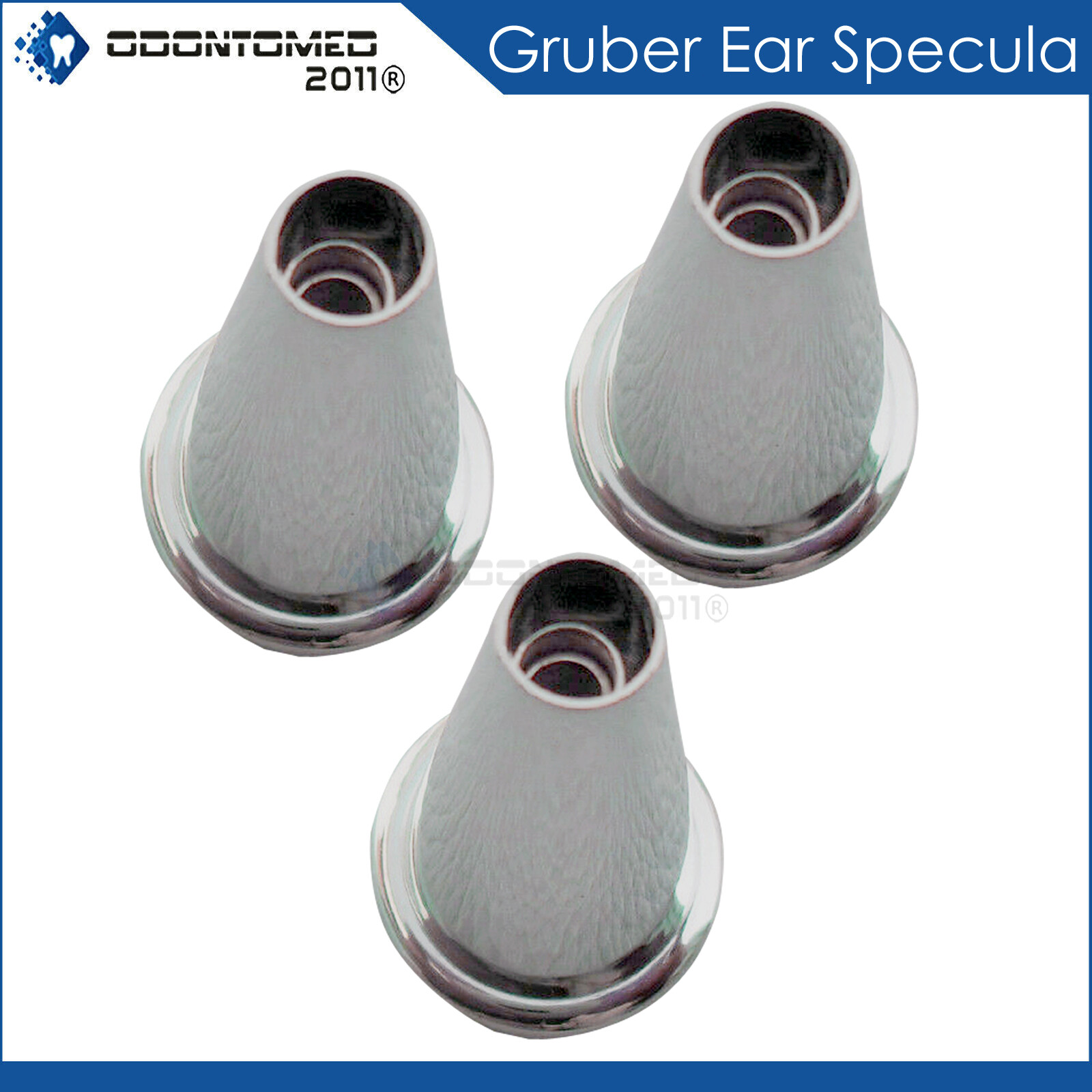 3 Sets Gruber Ear Specula 3 Pieces Surgical ENT Ear Nose Throat Oval Otology