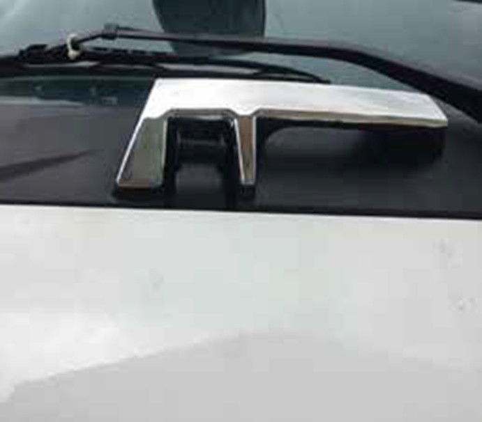 2x Stainless Steel Front Grill Top Wipers Handle Trims Decorations for Renault T
