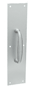 CRL 57N Satin Aluminum 3-1/2" x 15" Pull Plate