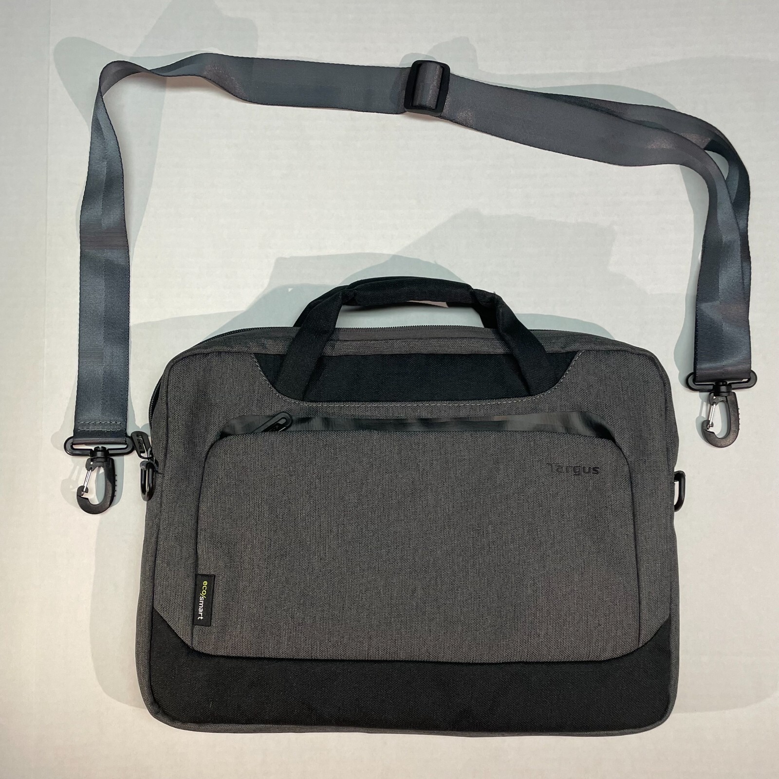 Targus EcoSmart Cypress Slim Briefcase Laptop Tablet Bag With Strap Gray