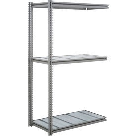 Industrial 3 Shelf Heavy Duty Boltless Shelving Z Beam Add On 60Wx24Dx96H Steel
