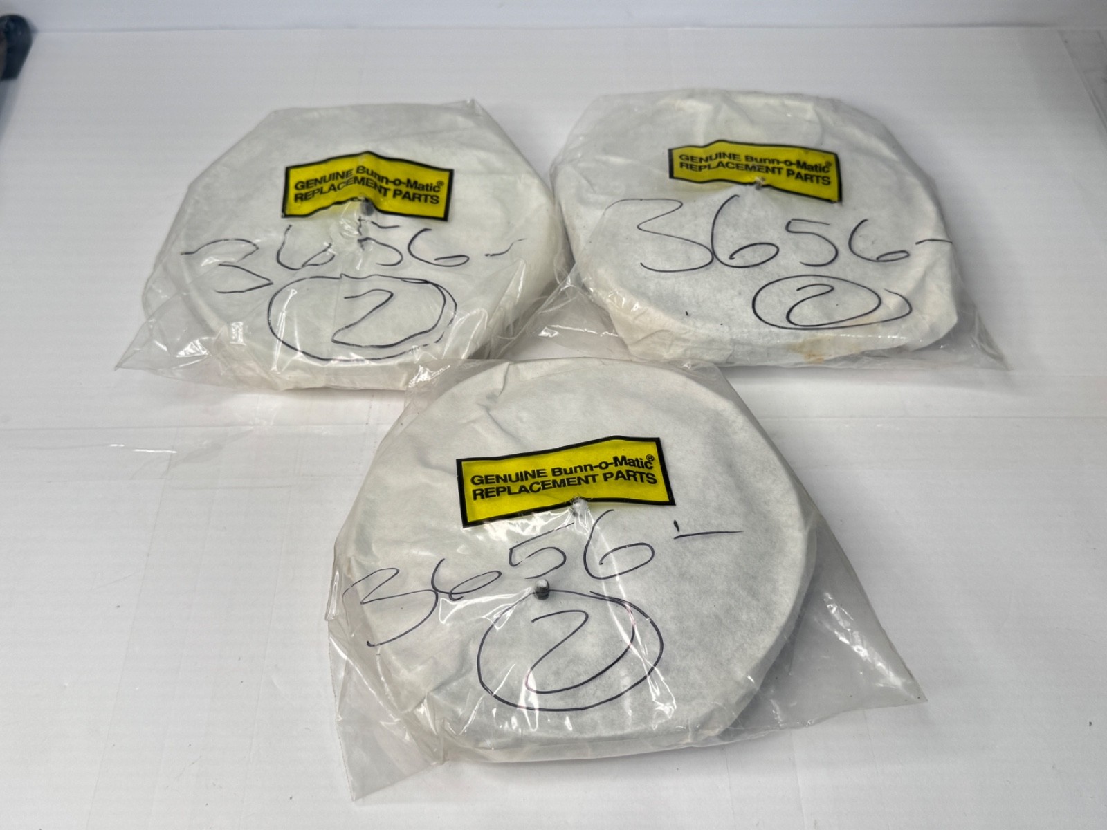 x(6) Bunn-O-Matic 3656-0000 6.3 Inch Black Warmer Dish with 45 HL Capacity OEM