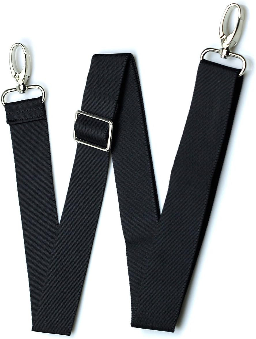 Black 55" x 1.5" Shoulder Bag Strap Replacement for Crossbody Duffle Messenger B