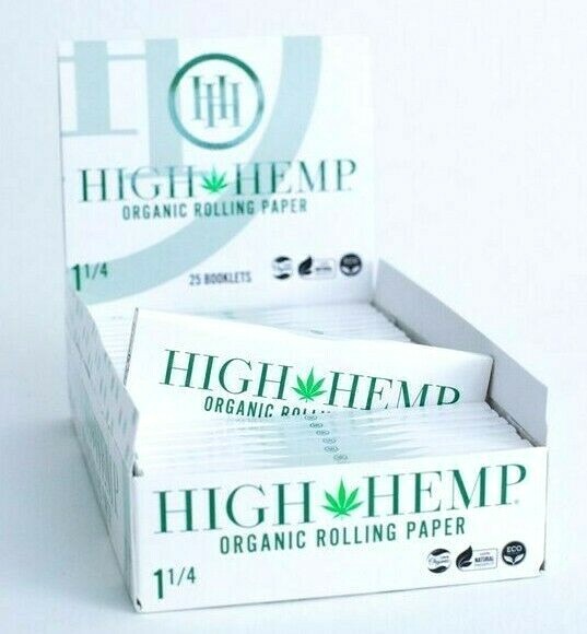 High Hemp  1 1/4 Rolling Papers 32Lvs 1 Pack *DISCOUNTS* USA Shipped!
