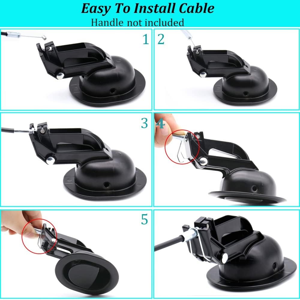 Universal Recliner Release Cable Replacement Part, Sofa Couch 37.4inch, Black