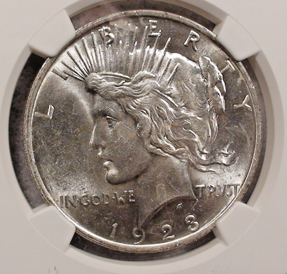1923 P Peace Dollar NGC MS62 UNCIRCULATED $1 Coin BUY IT NOW!