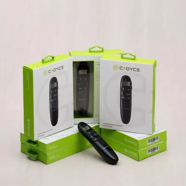 Wireless 2.4 GHz Presenter With Display CA-XWP Cadyce, Black