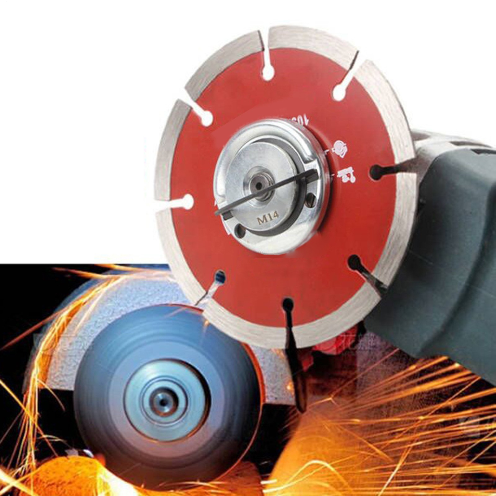 Angle Grinder Nut 2 Pieces Anti-Slip M14 Angle Grinding Tool Flange Nut