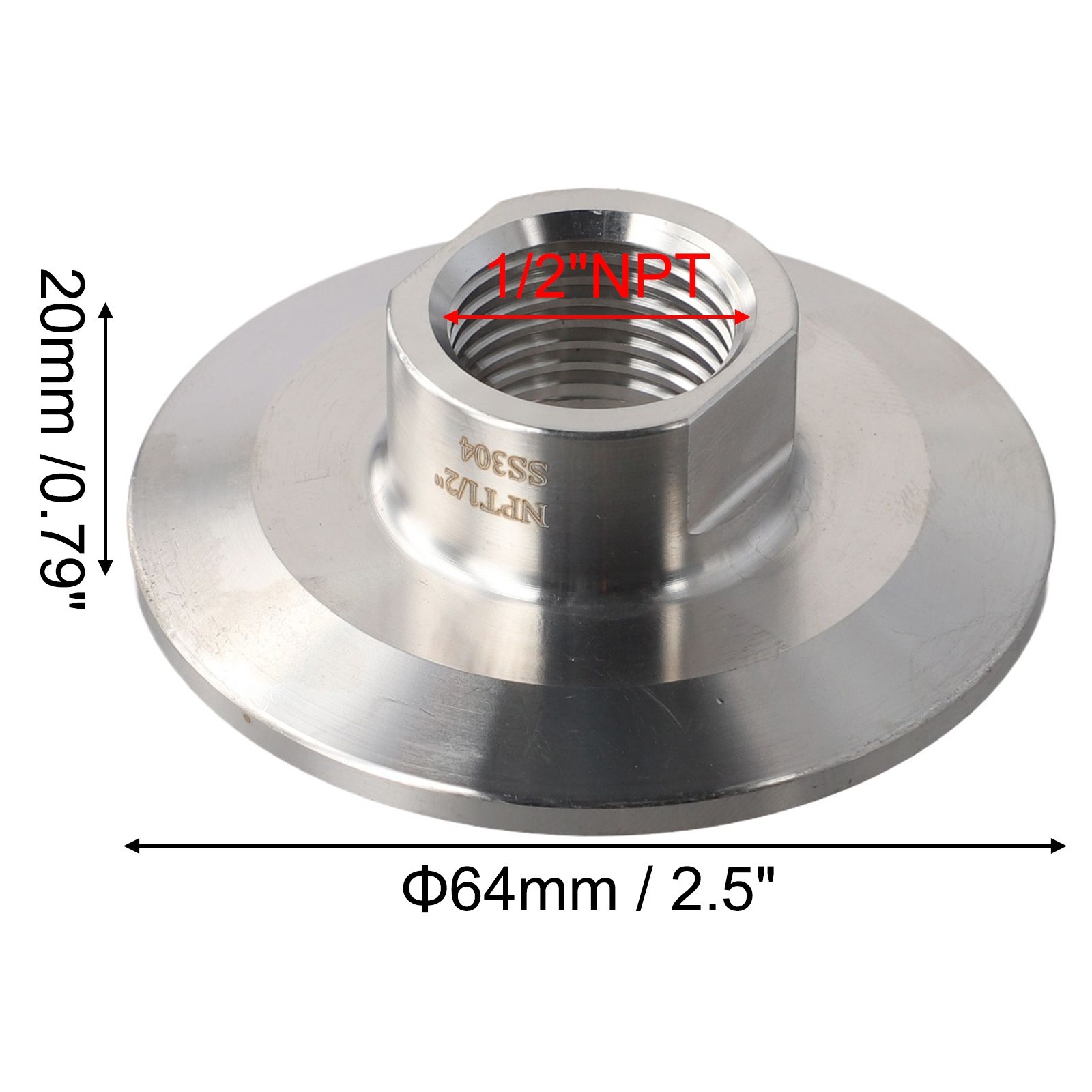Efficient Pneumatic Tri Clamp Connector for Various Industries NPT Compatible
