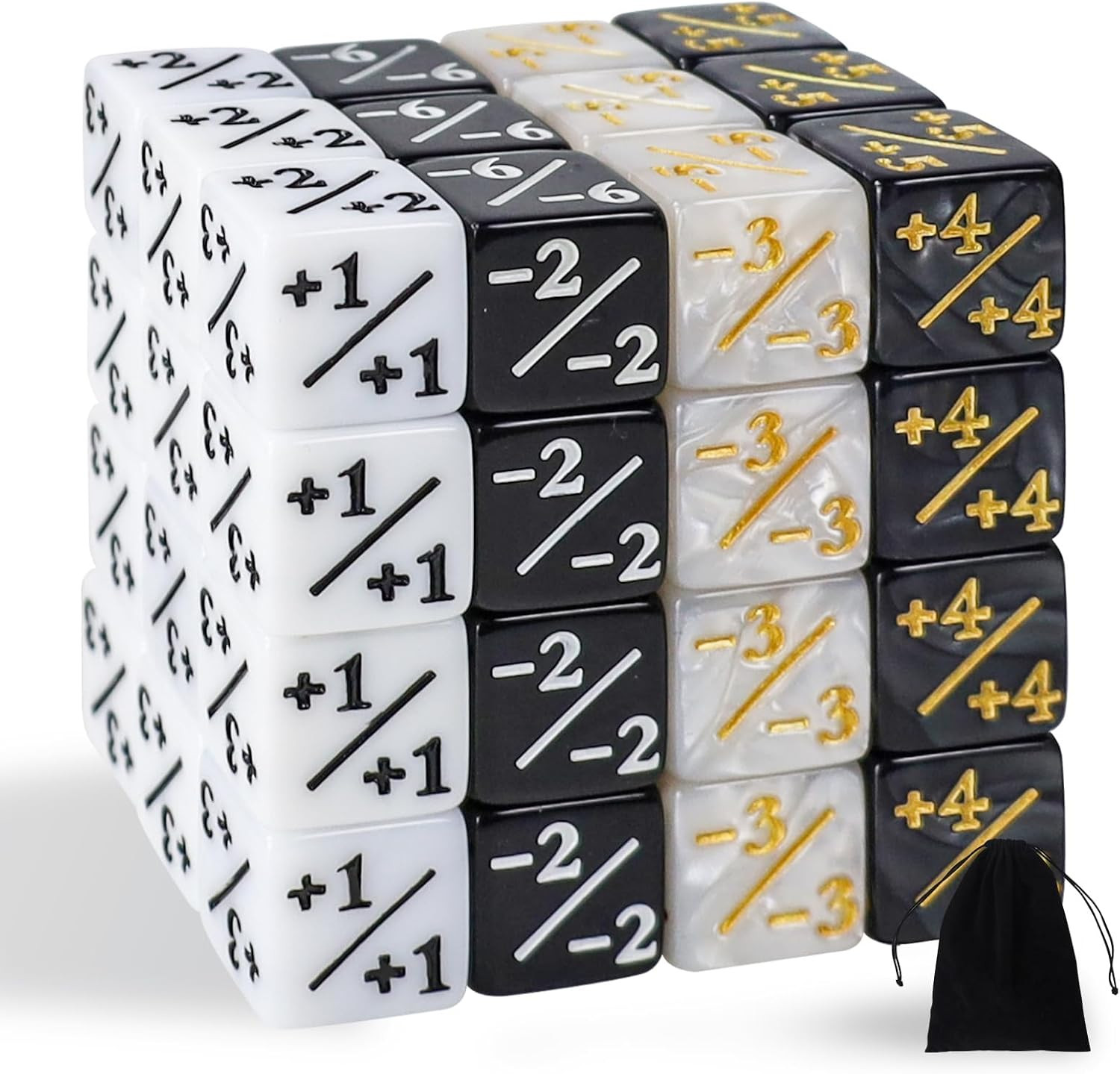 MTG Dice Counters 48 Piece Magic Gathering Token Sparkle Dice Set