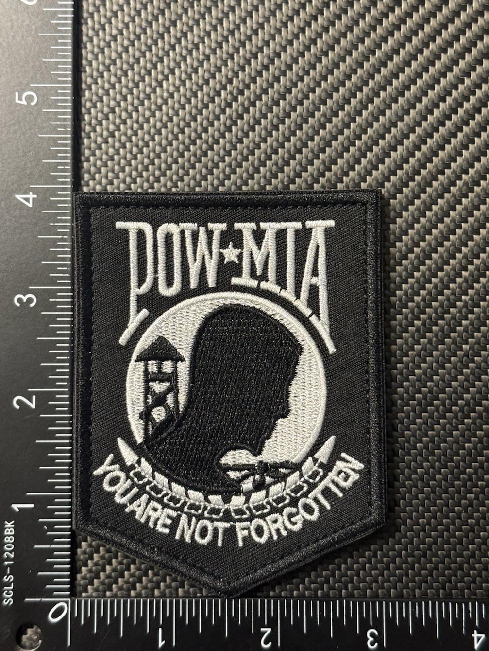 POW MIA PATCH VIETNAM WAR Patch Hook Loop 4"