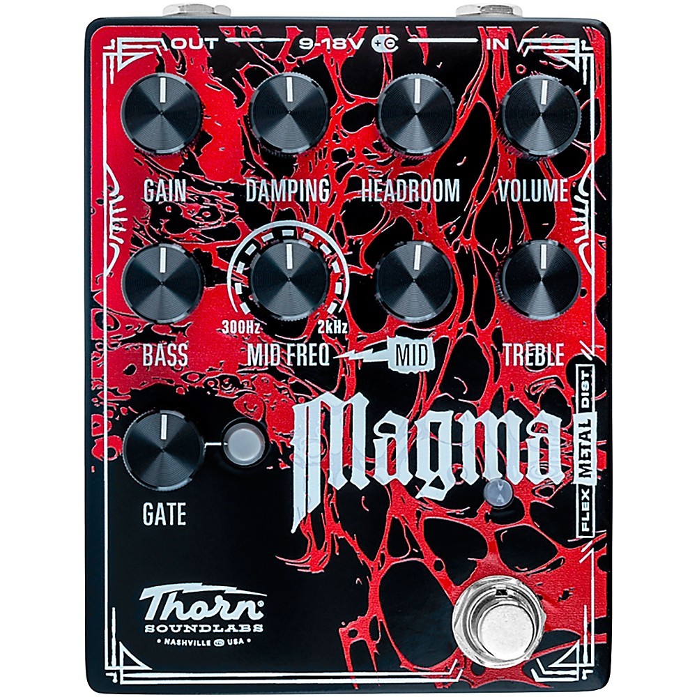 Thorn Soundlabs Magma Flex Metal Distortion Pedal - Red