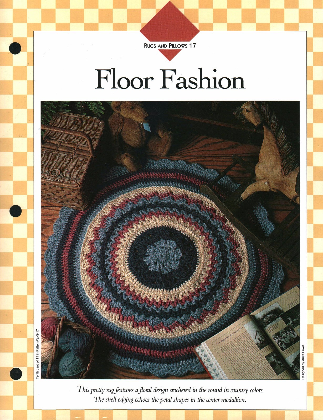 Floor Fashion Rug - Rugs & Pillows 17 | Vanna Crochet Faves 85170-J