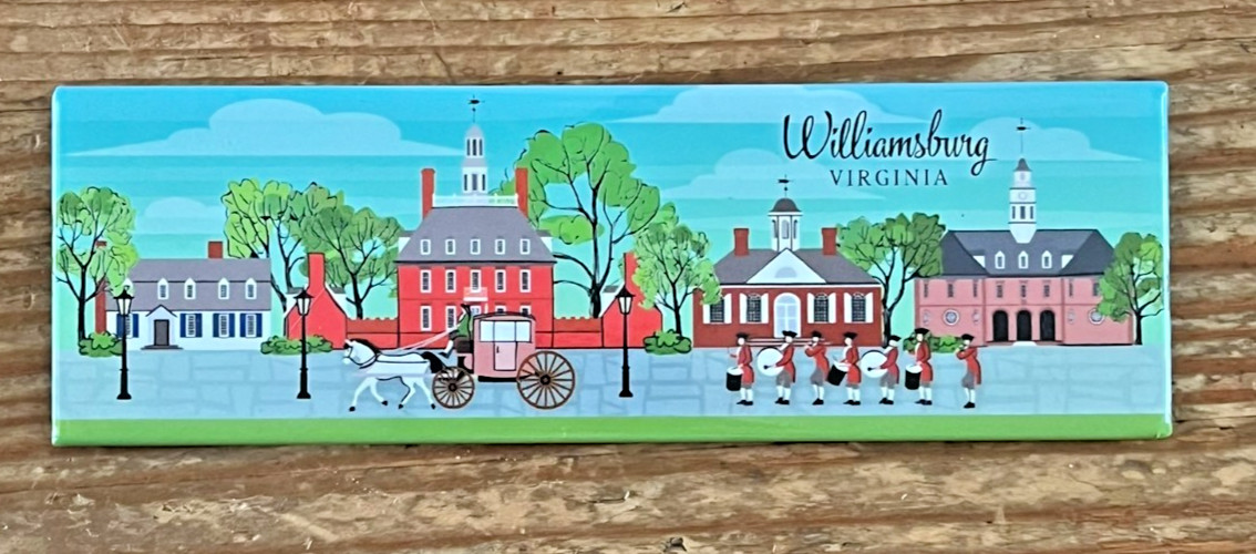 Williamsburg Souvenir Fridge Magnet Colonial Virginia VA Historic Raleigh Tavern