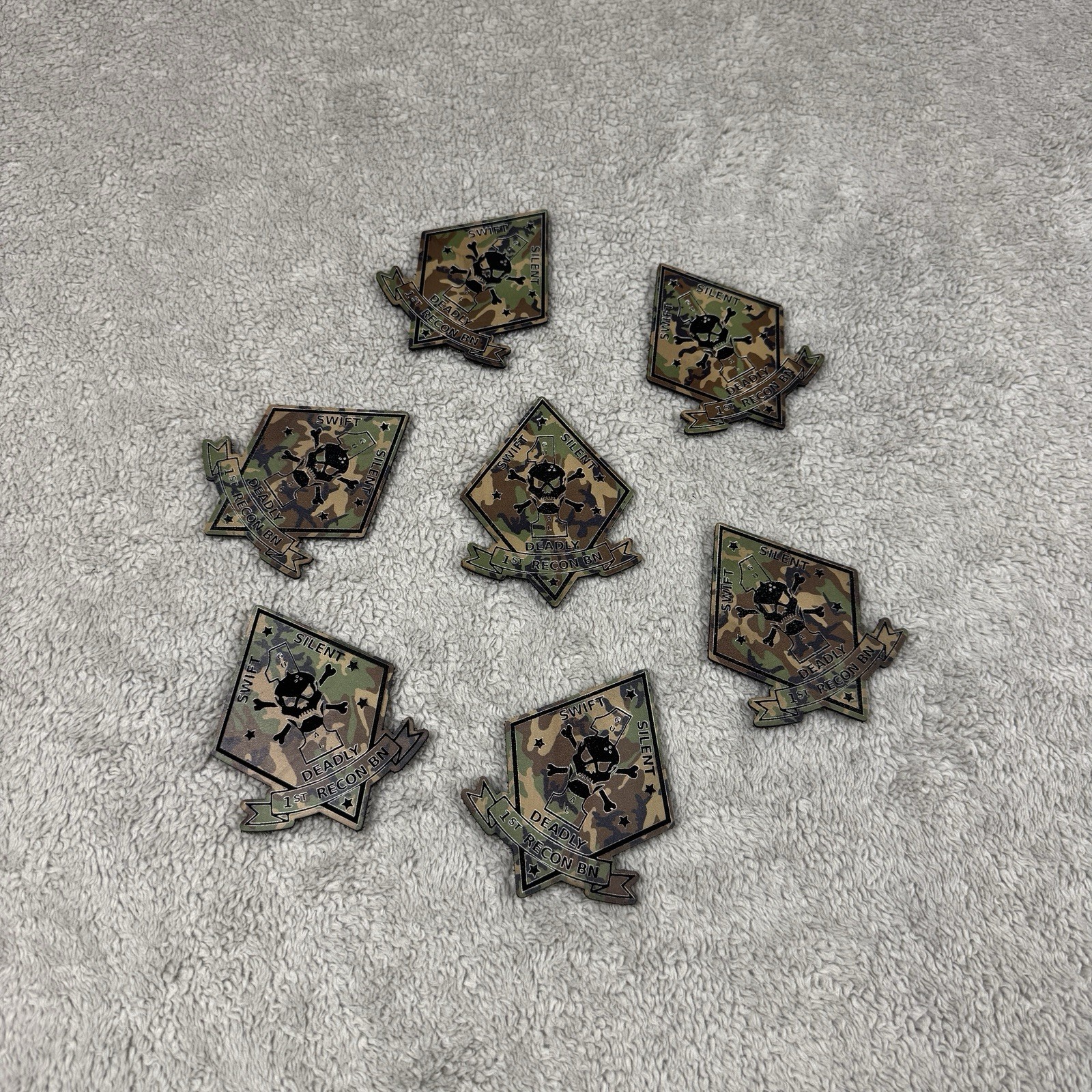 Leather 1st Recon Battalion Patches