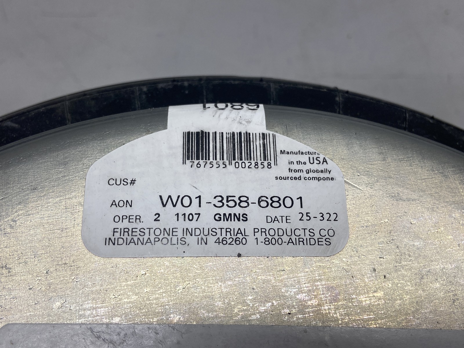 Firestone Airide Double Convoluted Air Spring W01-358-6801